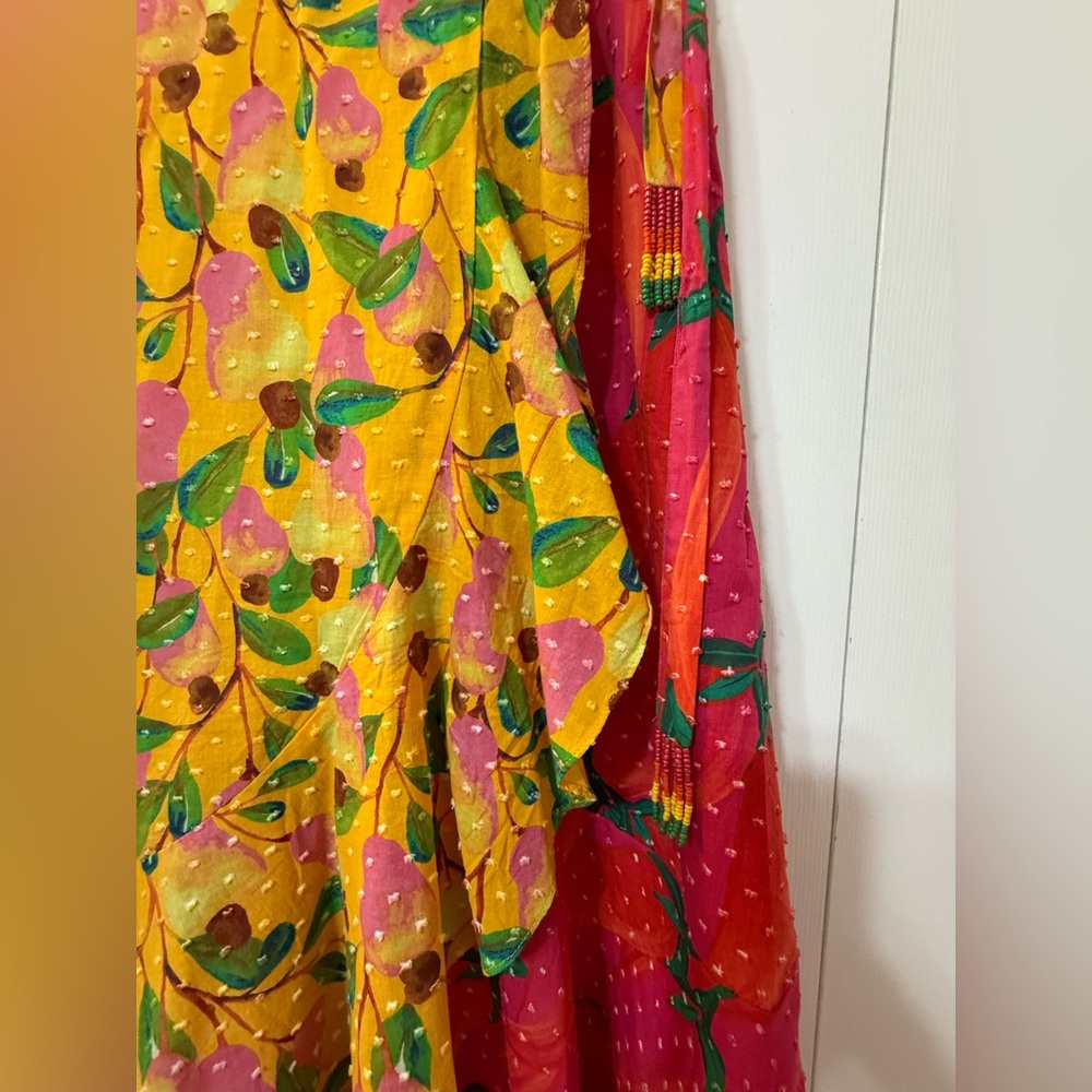 Farm Rio Wrap Skirt- Fruit Print-Size S View 2